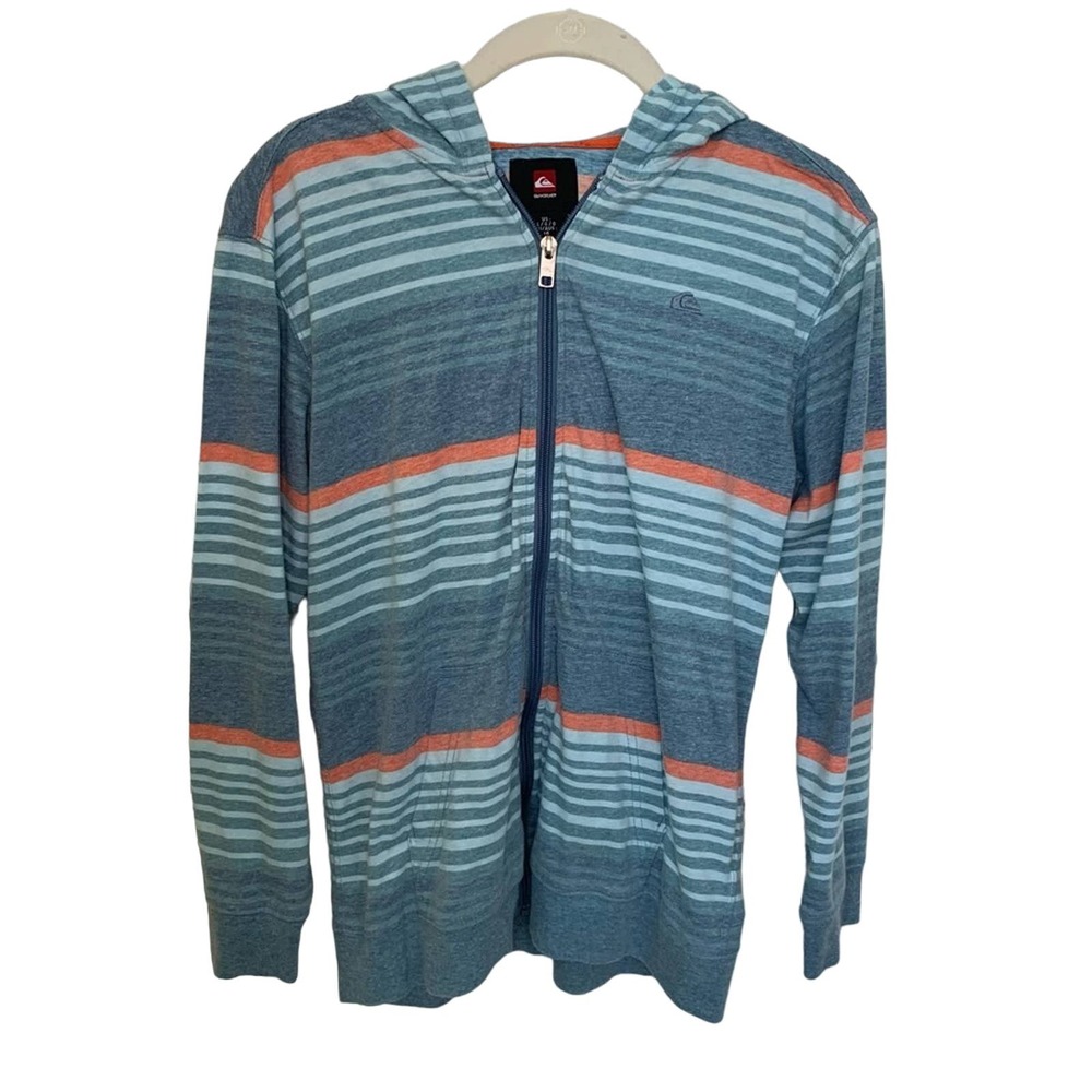 Boys Quiksilver Lightweight Hoddie Full Zip Large